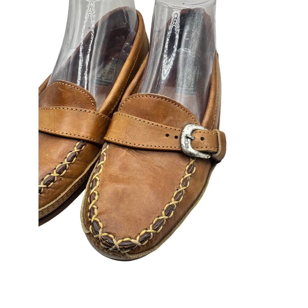 Vintage Ralph Lauren Country 1970s Leather Loafers Size 7.5 - Picture 2 of 8